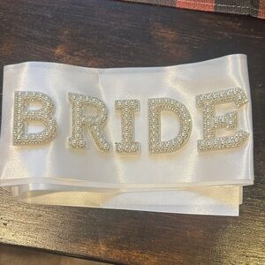 Bride sash- never used